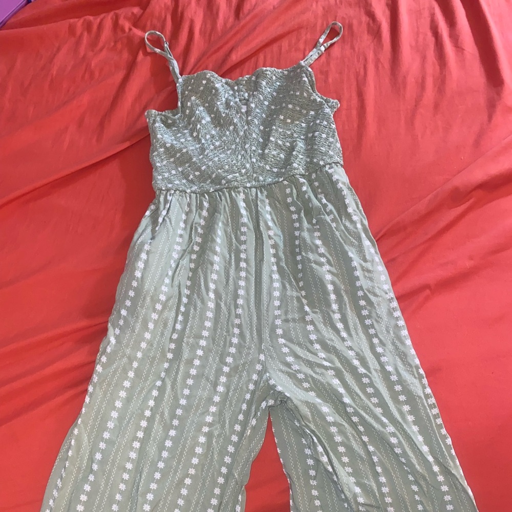Green floral Romper